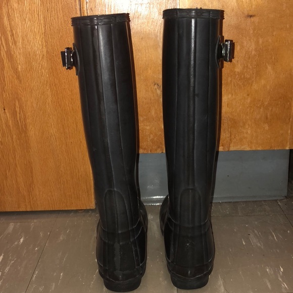HUNTER Boots, Tall, Glossy, Black - Picture 3 of 5